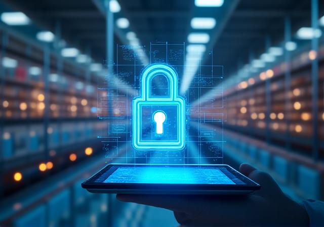 Secure data visualization in a logistics context